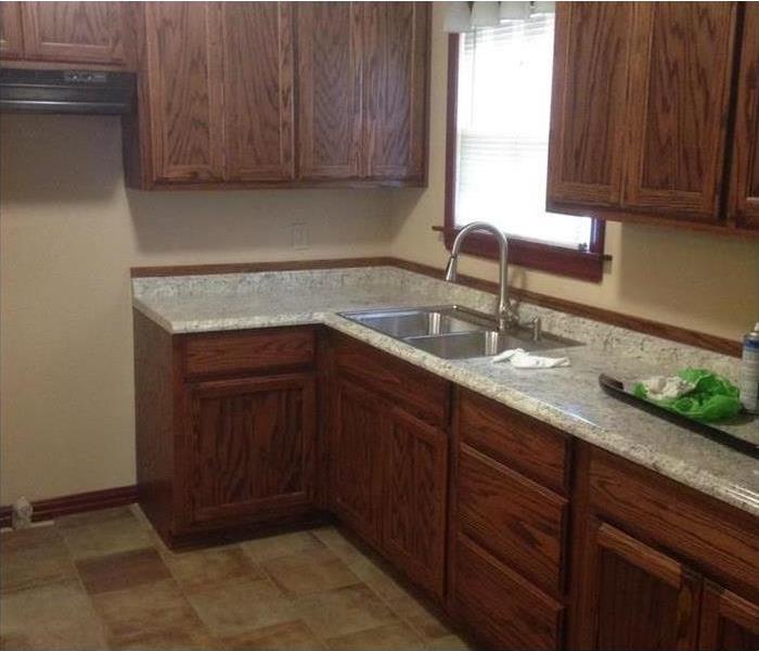 cleaned kitchen